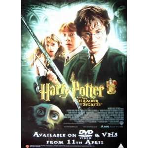 HARRY POTTER and the CHAMBER OF SECRETS   original promotional poster