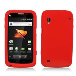  ZTE Warp (Boost Mobile) Accessory   Red Soft Silicone 