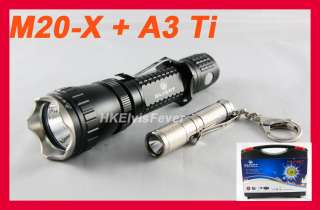 OLIGHT M20 X Cree XML T6 Led Special + iTP A3 Titanium Flashlight 