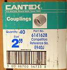 lot of 40 cantex 2 pvc conduit couplings pn 6141628