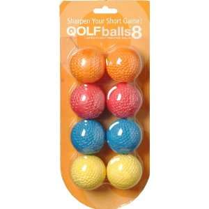   Brush Practice Qolf balls / Brush 8 Pk Qgolf balls