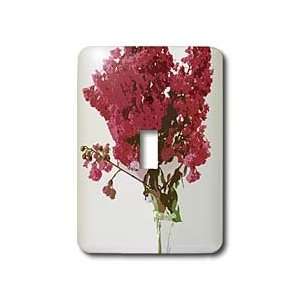   Floral   Flat Red Floral   Light Switch Covers   single toggle switch