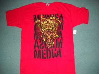 Mens Crooks & Castles Medusa Ribbons Red T Shirt 2XL  