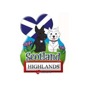  Fridge Magnet Resin Scotland Highlands Scottie Dogs Toys & Games