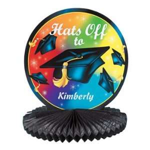 Personalized Hats Off To The Grad Centerpiece   Tableware 