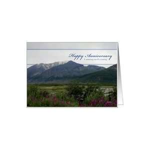  Happy Anniversary 1 Year & Counting   Scenic Mountain Card 