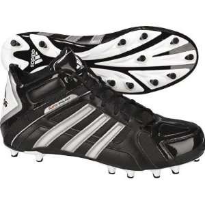  Adidas Scorch Destroy Fly Blk/Wht Mid Molded Cleat   Size 