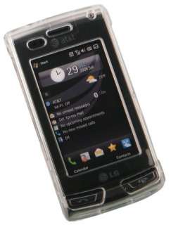 CLEAR COVER HARD SKIN CASE FOR LG INCITE CT810 PHONE  