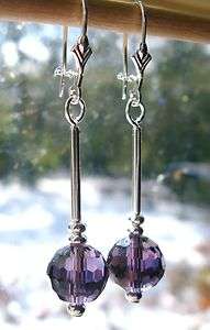 買 Olde Castle Arts •• Purple Crystal Cosmic Drop Earrings 