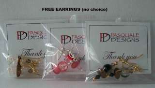 Pick Your Colours Bead Earrings Crystal Pearls  