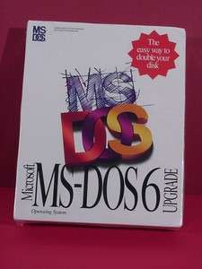 MS DOS 6 UPGRADE on 3.5 DISKETTES   NEW OLD STOCK  