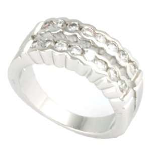  Double Band CZ Ring Jewelry