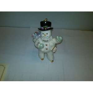  Lenox Skating Into The Holidays 2003 Annual Snowman 