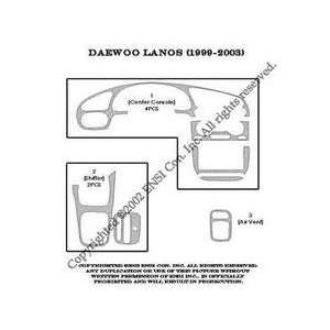 Daewoo Lanos Dash Trim Kit 99 03   8 pieces   Green Carbon Fiber