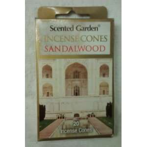  Scented Garden Incense Cones Sandalwood 20 Ct Kitchen 