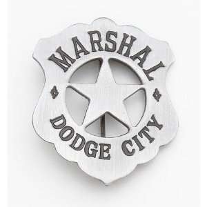    Old West Deluxe Marshal Dodge City Badge Replica