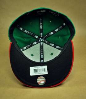   59FIFTY MLB BASEBALL CAP LOS ANGELES DODGERS TROWNBACK HAT GREEN RED