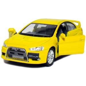   2008 Mitsubishi Lancer Evolution X 136 Scale (Yellow) Toys & Games