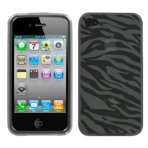  Apple Iphone 4, Smoke Zebra Skin Candy Skin Cover 