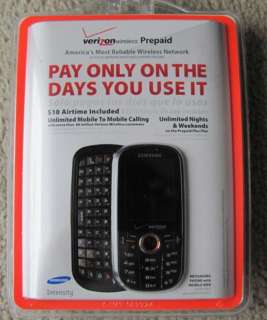 Samsung SCH U 450 Intensity Black Verizon Cell Phone 635753480320 