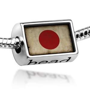  Beads Japan Flag   Pandora Charm & Bracelet Compatible 