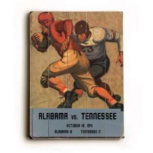    University of Alabama VS Tennessee Wood Sign