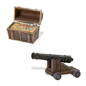  Cannon and Treasure Chest Set