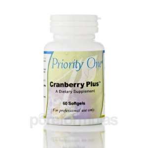 Priority One Cranberry Plus 60 Soft Gels Health 
