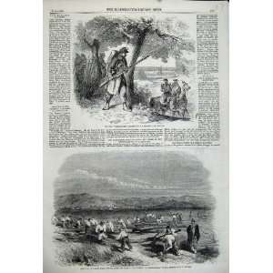   1859 War Piedmontese Vidette Sardinians Cutting Trees