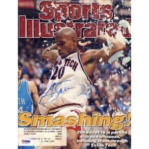  Darvin Ham (TEXAS TECH) Autographed Sports Illustrated 