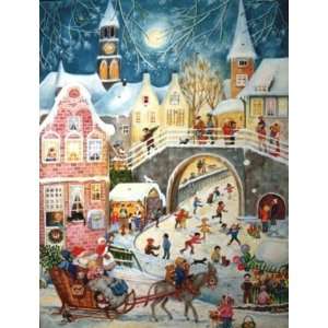  Santa Sleigh Ride German Christmas Advent Calendar