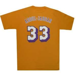  Los Angeles Lakers Kareem Abdul Jabbar Throwback T Shirt 