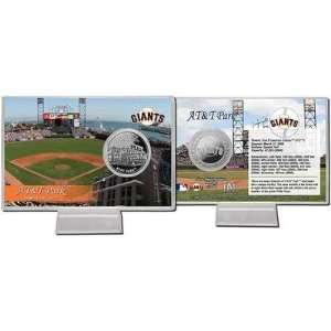  AT&T Park San Francisco Giants Silver Plate Coin Card 