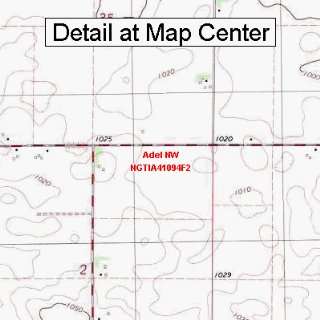  USGS Topographic Quadrangle Map   Adel NW, Iowa (Folded 