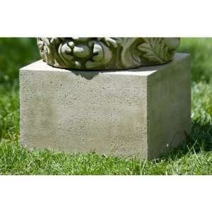  International Small Textured Low Square Pedestal For Cast Stone 