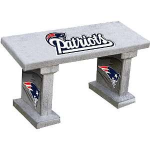   Sports New England Patriots Stained Concrete Bench