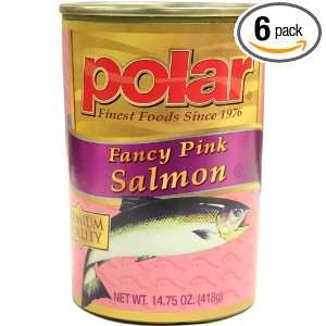 MW Polar Foods Fancy Pink Salmon, 14.75 Ounce Cans (Pack of 6)  