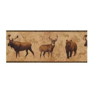 York Wallcoverings Lake Forest Lodge NM6633B North American Animals 
