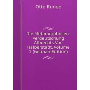  Von Halberstadt, Volume 1 (German Edition) Otto Runge Books