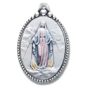  Immaculate Heart Silver Keychain 