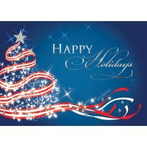  Red, White and Blue Holiday Cards