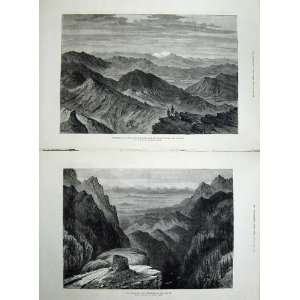  Afghan War 1879 Mountains Safed Koh Shaturgardan Art