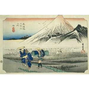  Hand Made Oil Reproduction   Ando Hiroshige   32 x 22 