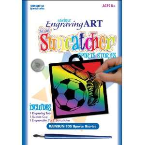  Rainbow Engraving Art Suncatchers Sports Stories