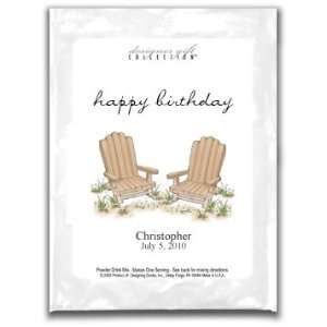  Cocoa SS Wh Happy Birthday Beach Chairs