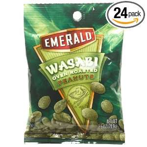 Emerald Nuts Wasabi Peanuts, 2.5 Ounce Packages (Pack of 24)  