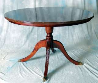 45 Round Burl Top Dining Foyer Table  