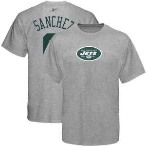 com New York Jets Tee  Reebok New York Jets #6 Mark Sanchez Ash Net 