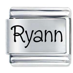  Name Ryann Gift Laser Italian Charm Pugster Jewelry