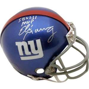 Eli Manning New York Giants Autographed Super Bowl XLII Champions Mini 